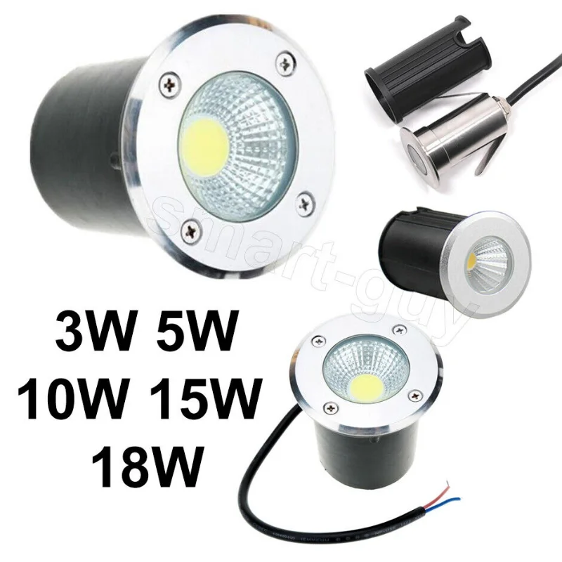 

[Flash Deal]IP68 Waterproof LED Underground Light 3W 5W 10W 15W 18 AC DC Outdoor Lamp Garden[US Stock]
