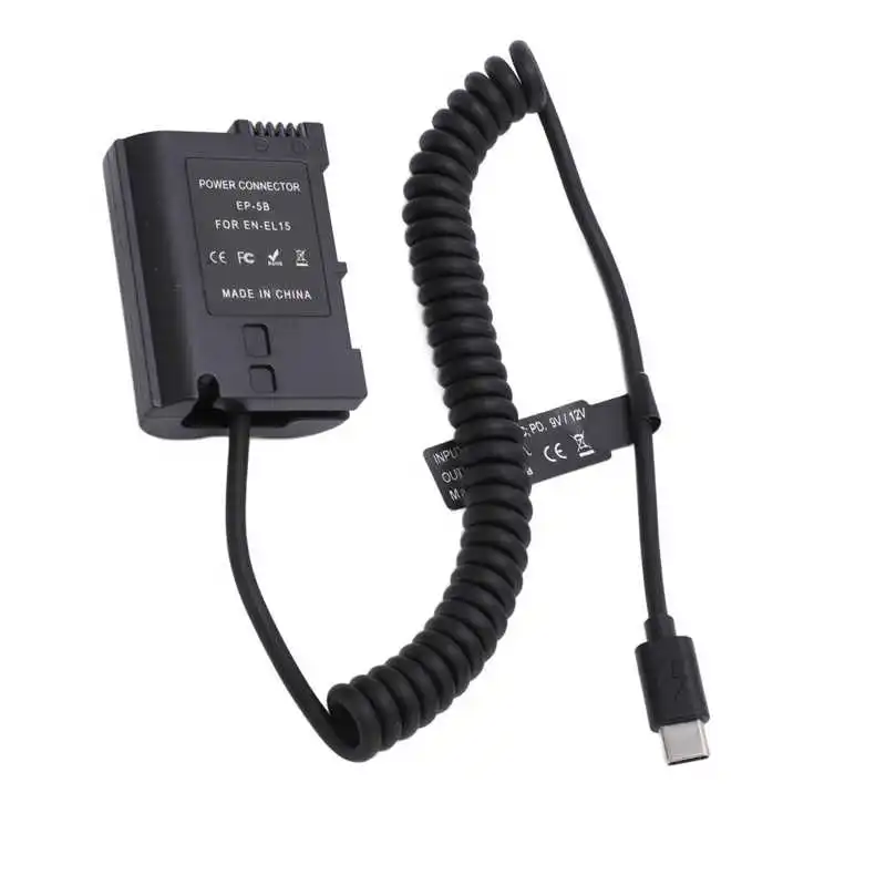 

External Dummy Battery Long Lasting Type C Dummy Battery for Camera