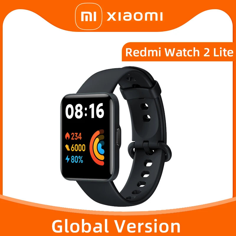 

Global Version Xiaomi Redmi Watch 2 Lite Smart Watch 1.55''Screen Blood Oxygen Heart Rate SmartWatch Bluetooth 5.0 GPS