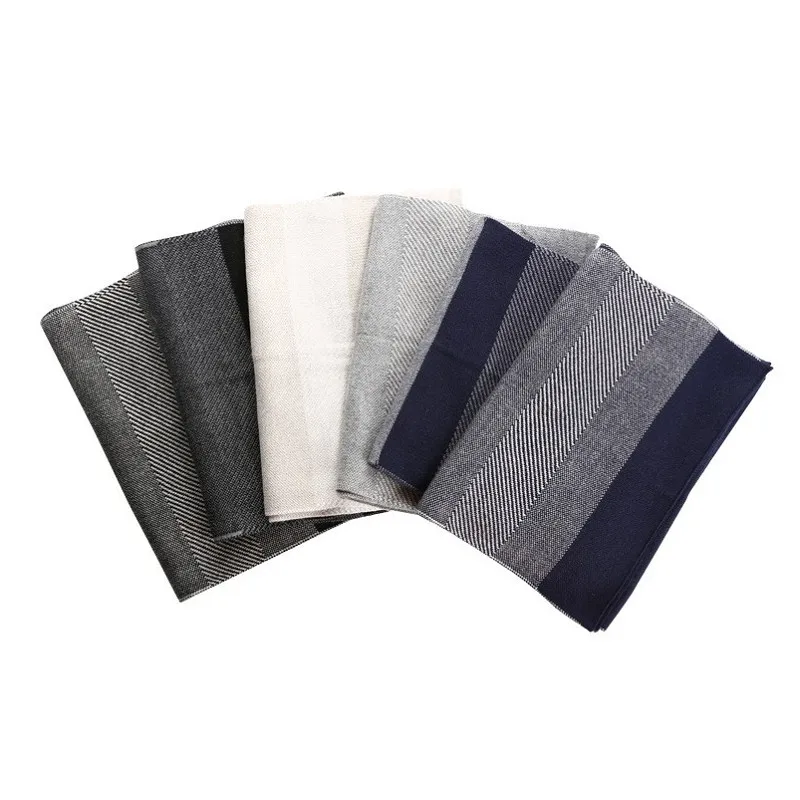 

Youth Wool Scarf Shawl Warm Winter Colorful Plaid Neck Cover Men's Windproof Generous Scarf Neck Cover Decoration