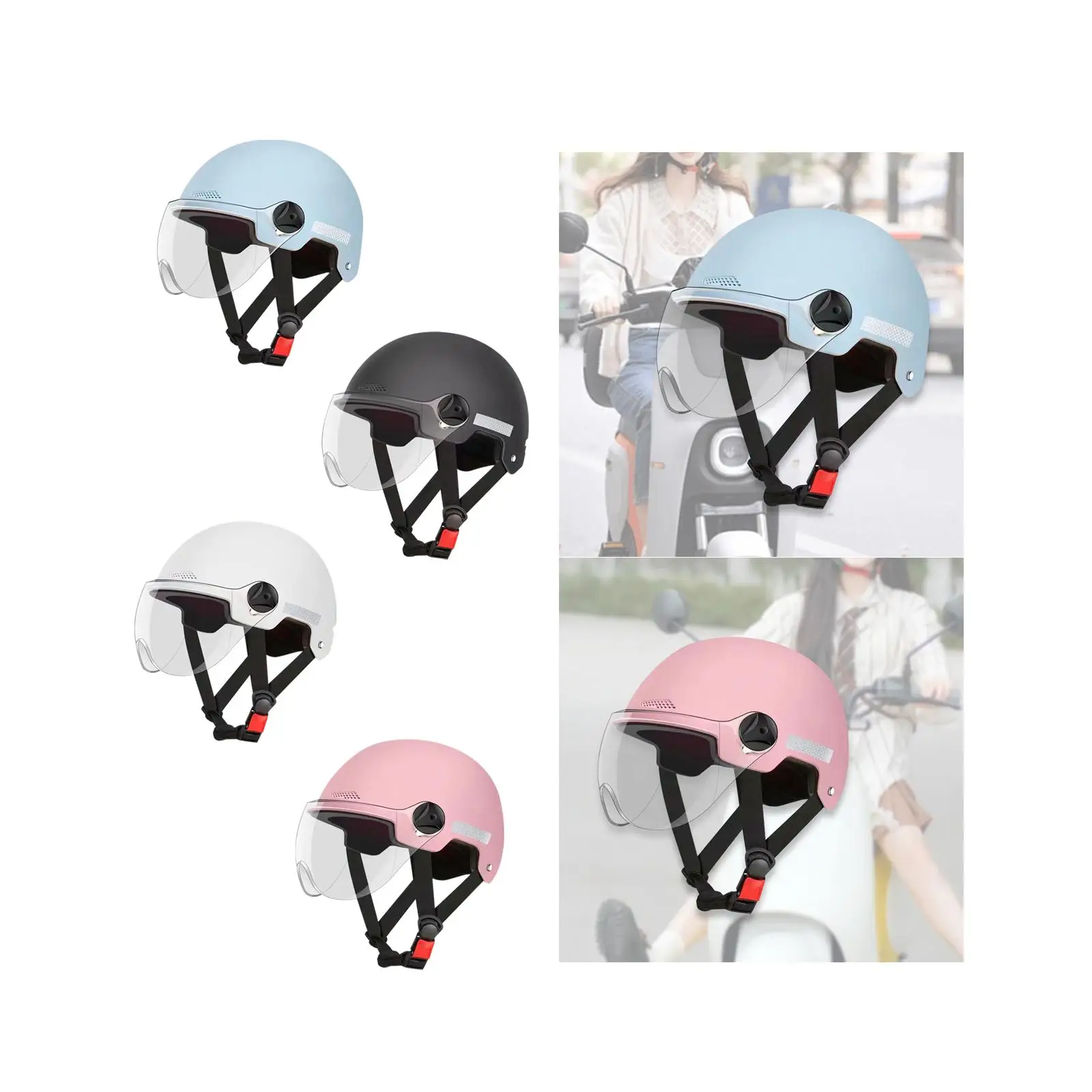 Мотоциклетный шлем 52-60 см с регулируемой окружностью головы удобная