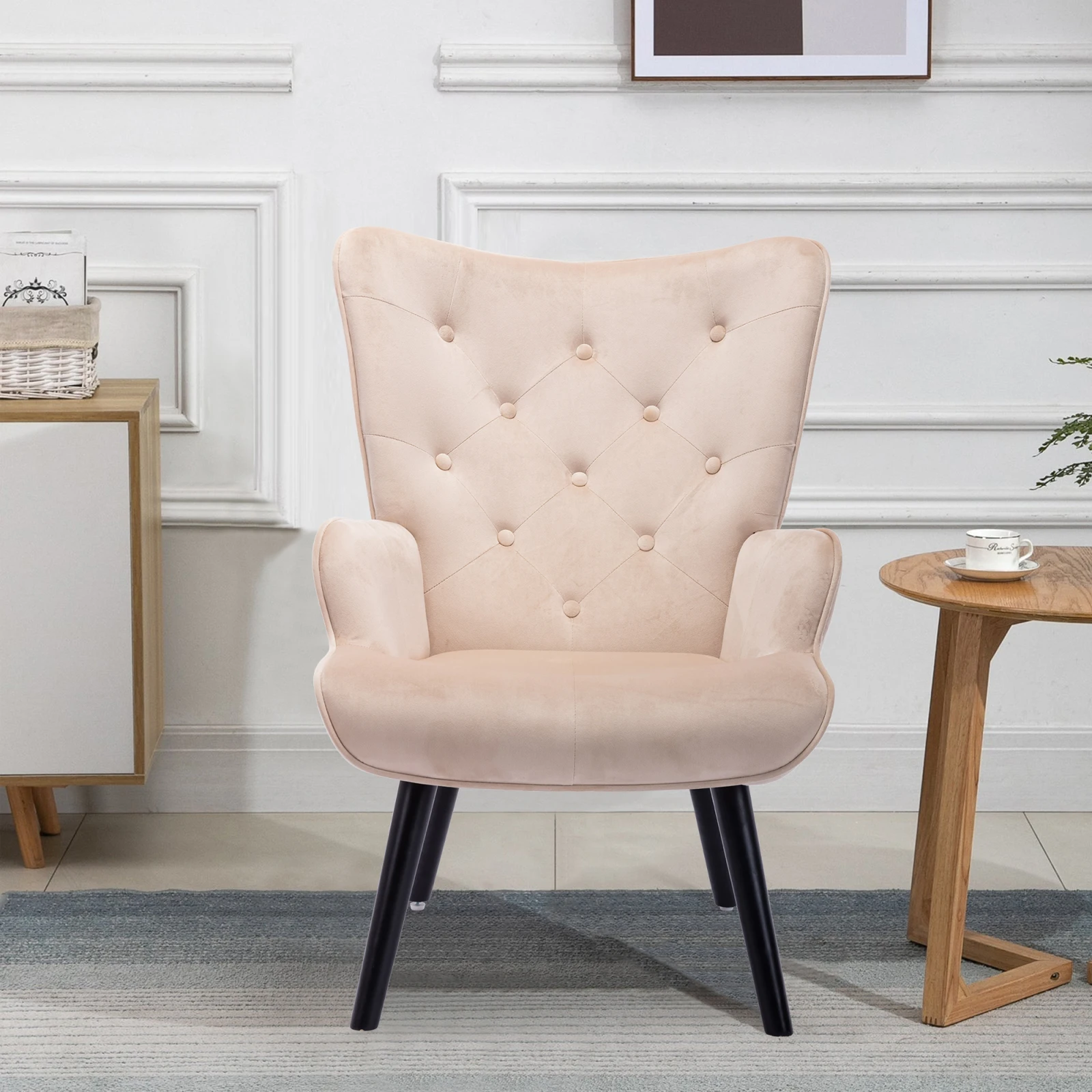 

Accent chair Modern Leisure Chair Living Room/Bed Room Velvet Chair