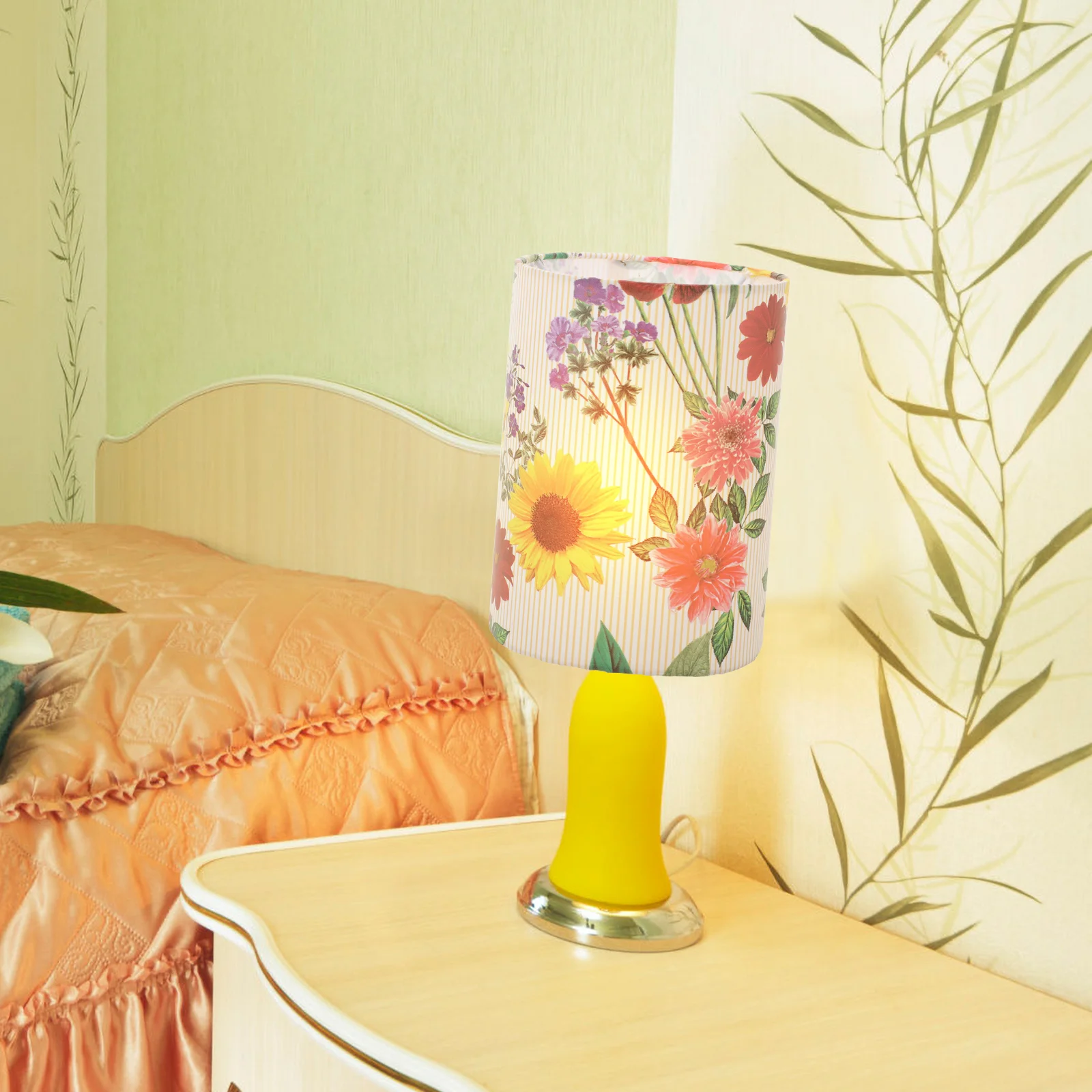 

Bedside Lamp Simple Light Shade Universal Replaceable Table Cover Lights Fabric Shades Lamps E27 Cylinder Delicate