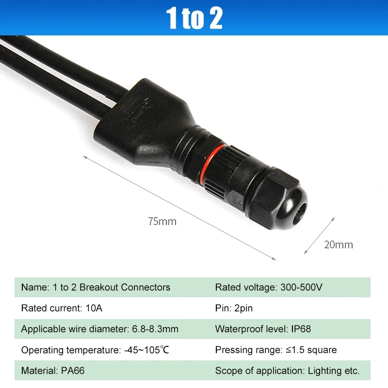 

DIVEDEER IP68 водонепроницаемый разъем для улицы