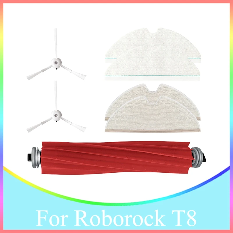 

Запчасти для робота-пылесоса Roborock T8, основная щетка, боковая щетка, коврик для швабры, комплекты аксессуаров