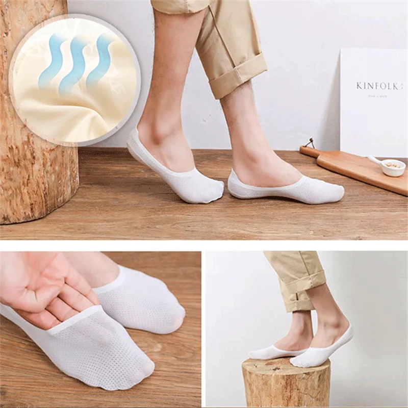 Воздухопроницаемые носки из вискозы 3 пары в комплекте летние ультратонкие