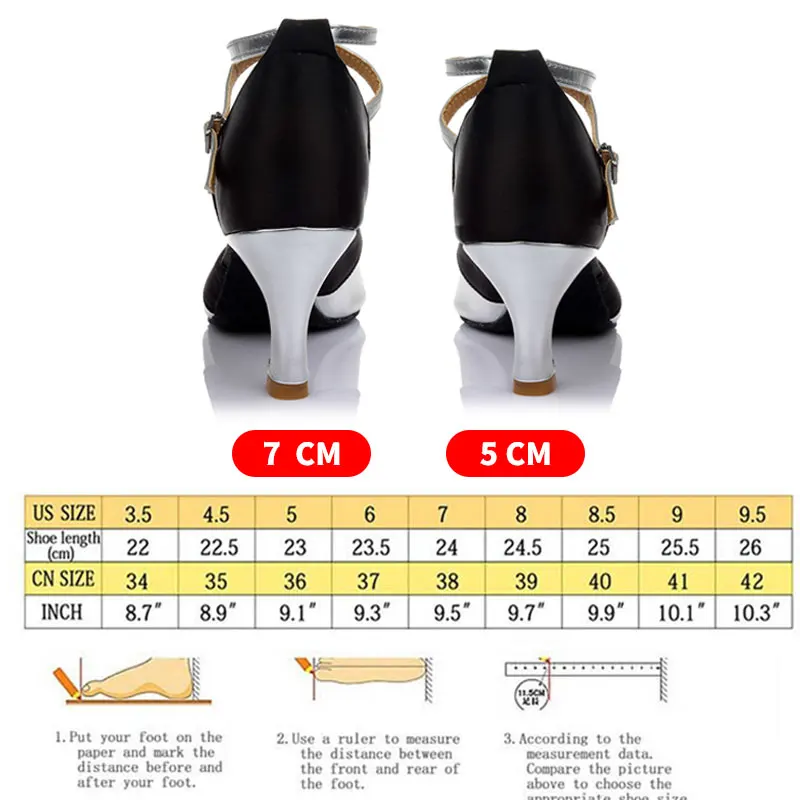 New Latin Dance Shoes Women Girls Salsa Ballroom Party Shoes for Ladies Heels 5/7CM Sandals Red Gold Silver Shoes For Dancing