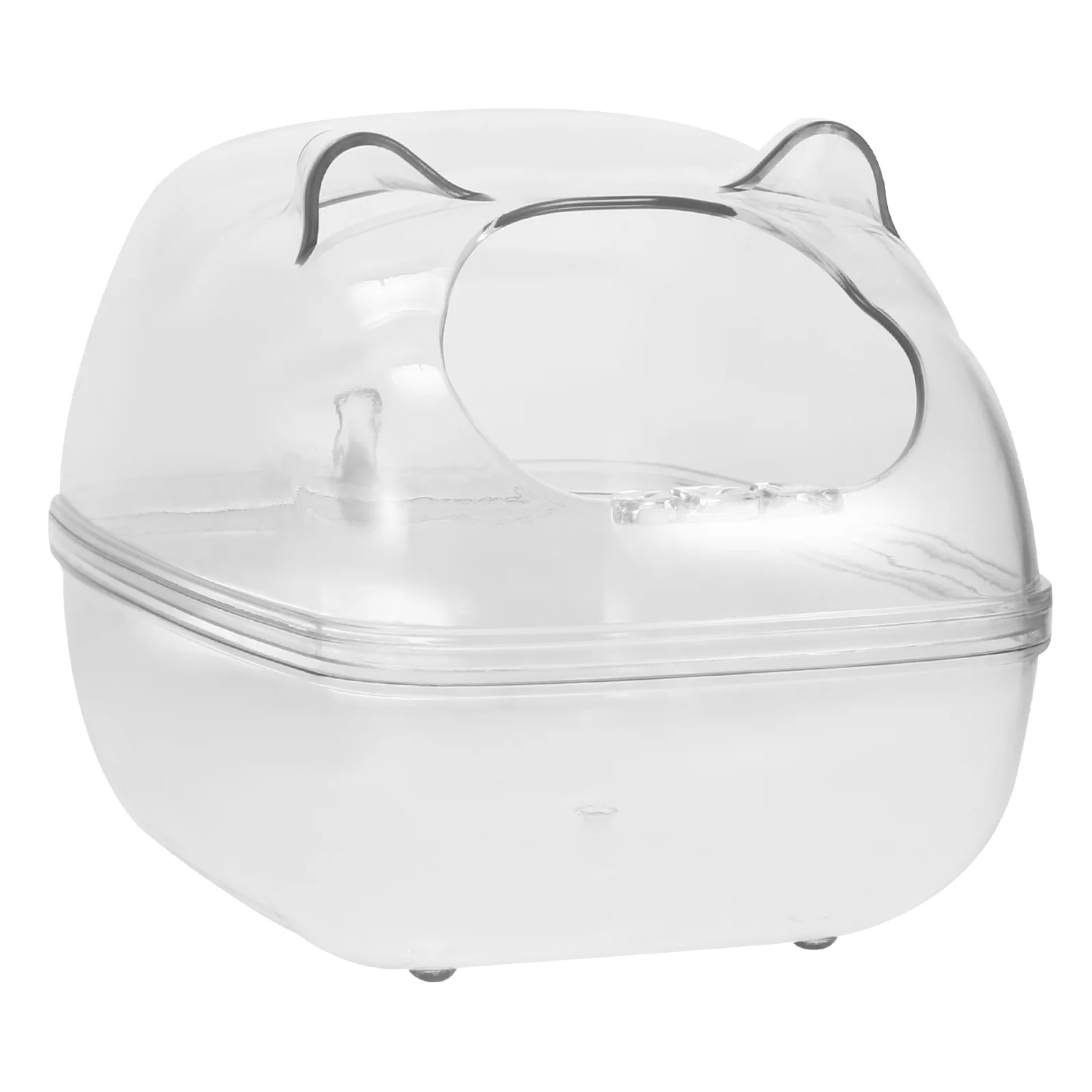 

Transparent Hamster Toilet Hamster House Pet Bathroom Cage Bath Box
