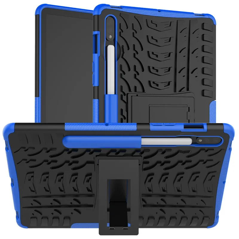 

For Galaxy Tab S7 Case Armor Case For Samsung Galaxy Tab S7 11 inch SM-T870 SM-T875 2020 Case TPU + PC Hybrid Stand Tablet Cover
