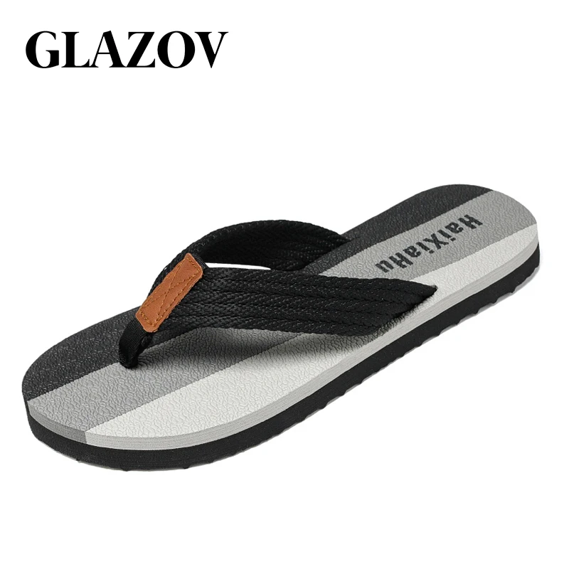 

GLAZOV Summer Flip Flop Men Casual Slippers Leisure Soft Slides Eva Massage Beach Water Lightweight Shoes Claquette Homme