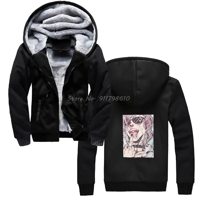 

Yarichin B Club Yaoi Anime Stickers Essential hoodie Casual Anime Men Hooded Winter thickening Keep warm Sweatshirt Streetwear