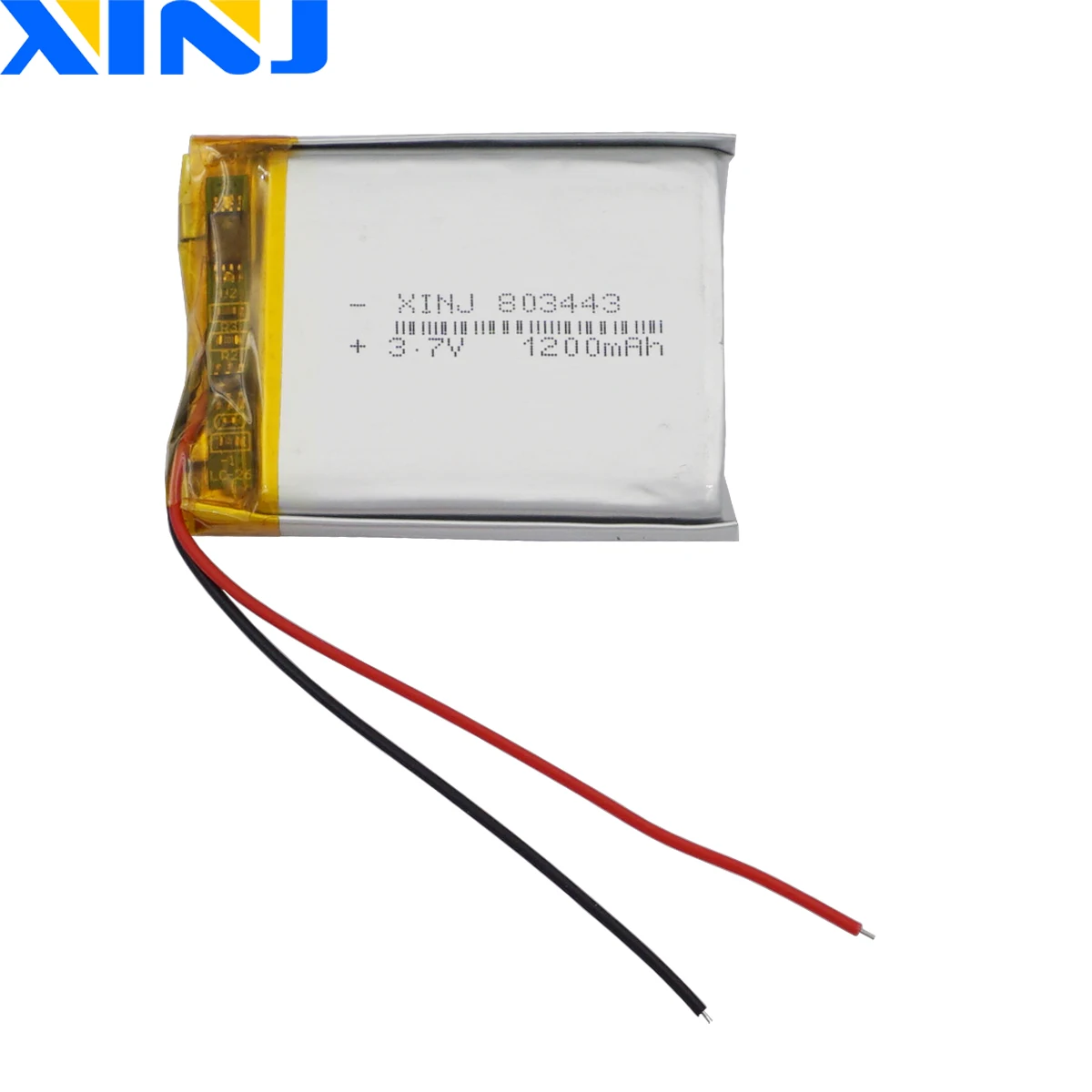 3.7V 1200 mAh 4.44Wh Li Lithium Polymer Lipo Rechargeable Battery AAA 803443 For GPS DashCam Bluetooth Speaker Driving Recorder