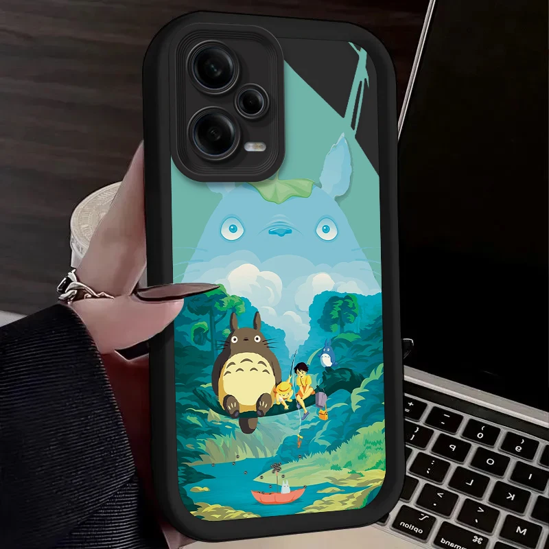 Прекрасный чехол T-TotoroS для Xiaomi Redmi Note 13 12 11 Pro Plus 4G 5G 12S 11S 10S 10 9 9S 14C 13C 12C A3 Силиконовый