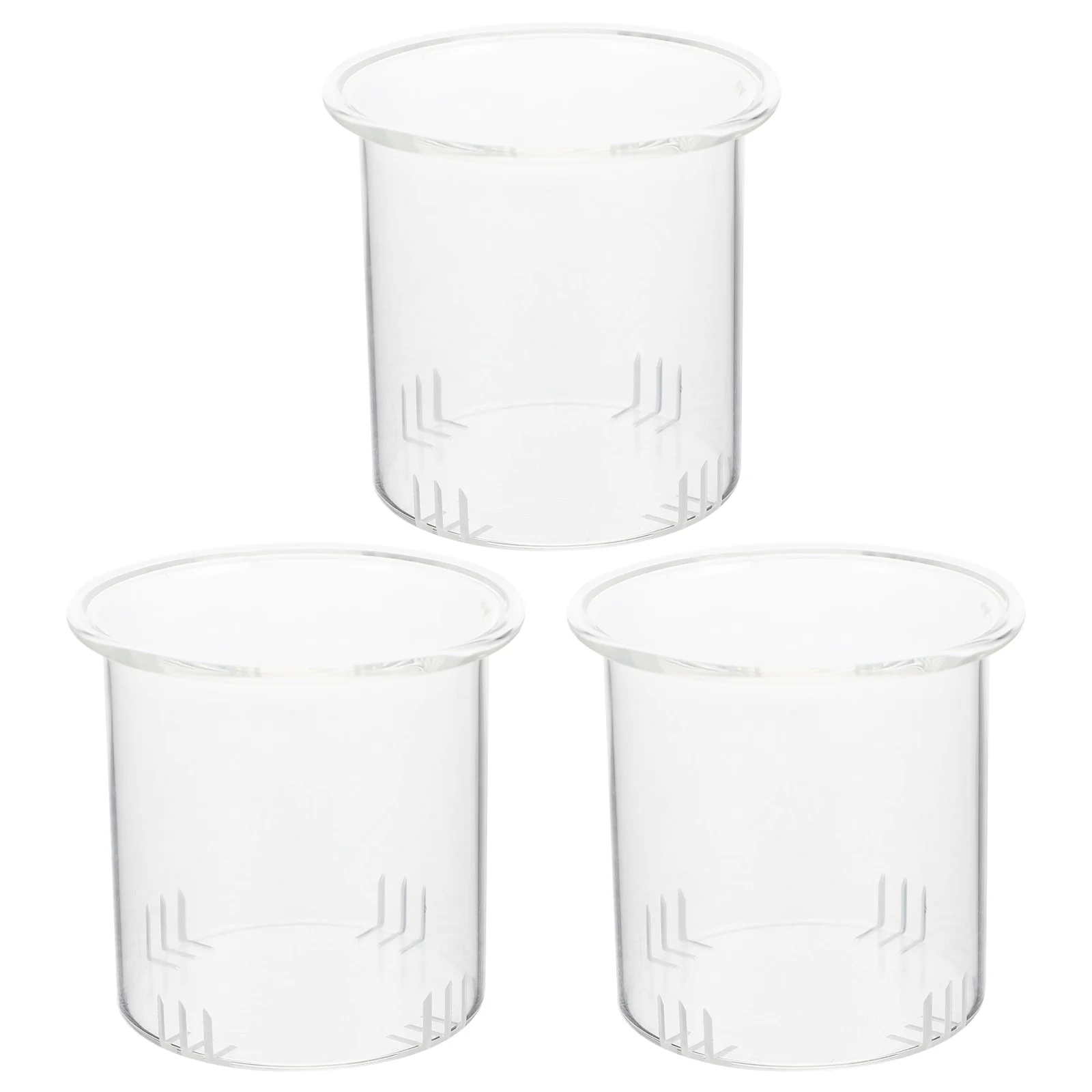 

3pcs Portable Transparent Tea Kettle Cover Tea Strainer Lids Covers Tea Strainer Protectors for Home Tea Room Office