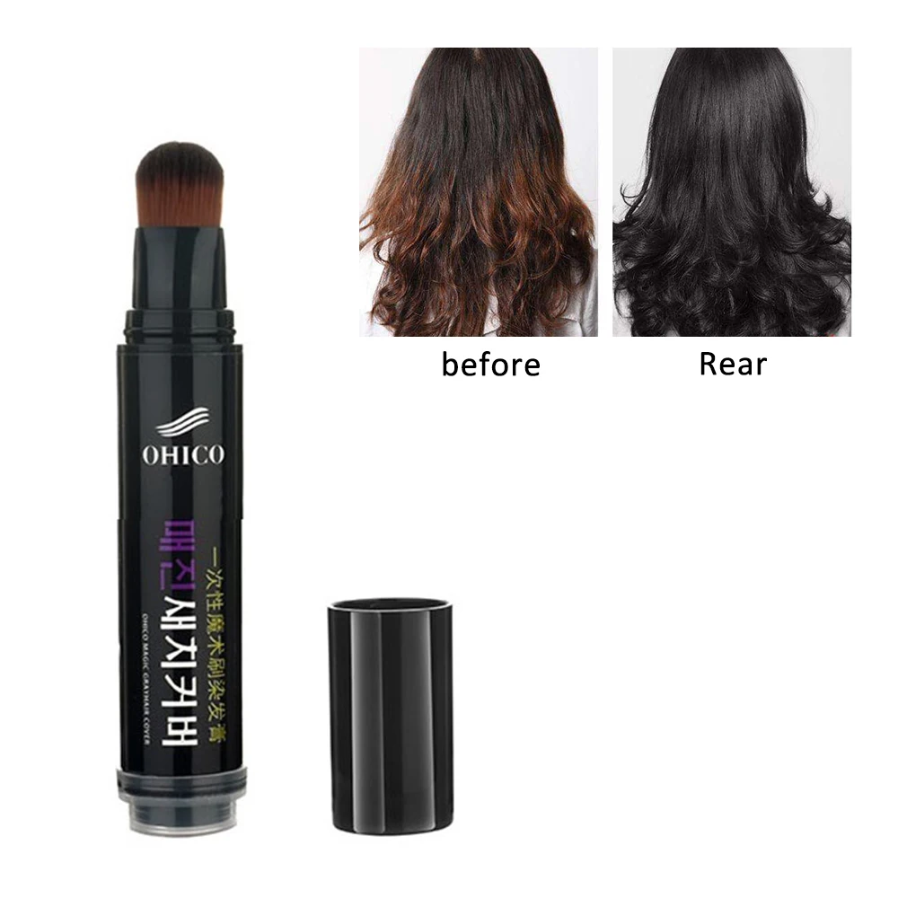 

20ml Hair Color Stick Pure Plant Partial Makeup Pen Disposable Hair Dye Cream Easy To Carry Barber Accessories For Hair TSLM1