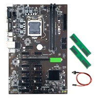 b250 btc mining motherboard lga 1151 with 2xddr4 4gb 2666mhz ram switch cable for support vga dvi for miner mining