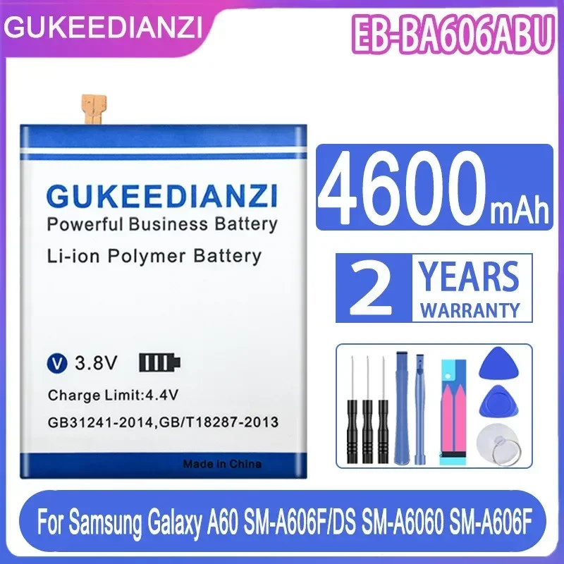 GUKEEDIANZI EB-BA606ABU 4600 мАч Аккумулятор для Samsung Galaxy A60 SM-A606F/DS SM-A6060 SM-A606F Аккумуляторы +