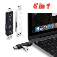 multifunction type cmicro usb universal otg tf card reader for phone laptop computer tablet macbook 5 in 1 adapter converter