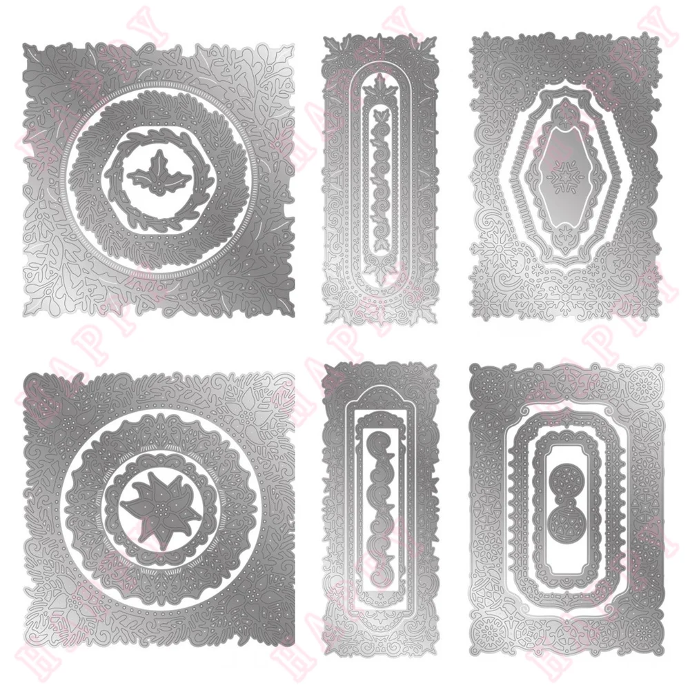 

Christmas Night Metal Cutting Dies Snow Tree Flowers Blooming Scrapbook Decoration Embossing Paper Craft Knife Mould Blade Punch