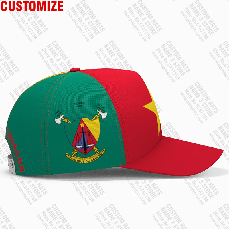 Бейсбольные кепки Cameroon индивидуальное имя номер логотип команды шляпа Cmr Country