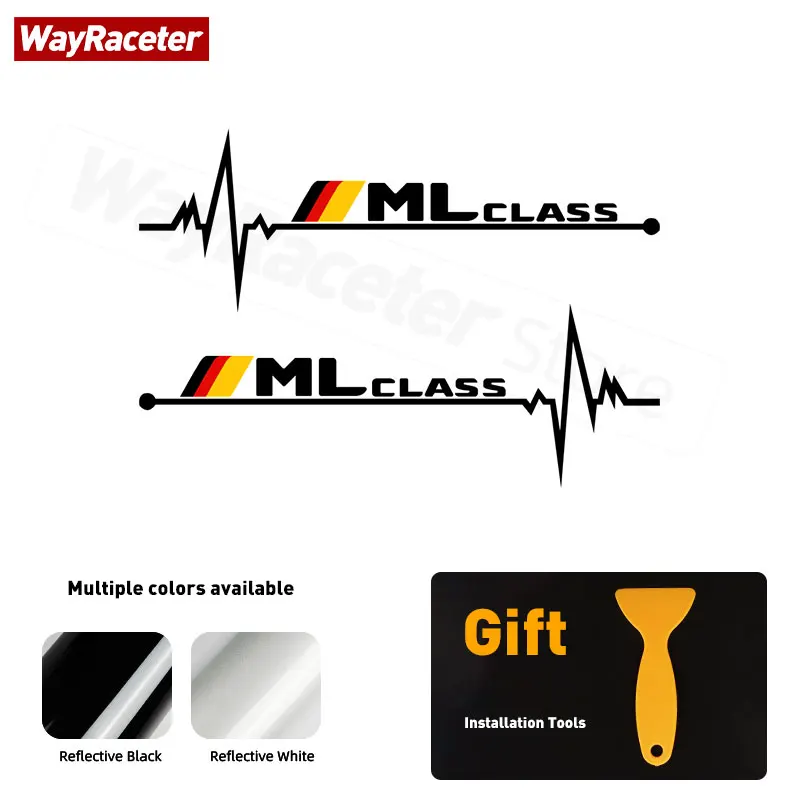 

2 шт., светоотражающие немецкие виниловые наклейки на окна для Mercedes Benz A B C E S G R GLA GLS GLC GLE CLA CLS ML SL SLK SLC Class