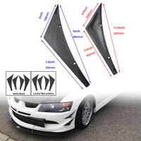 4pcsset car front bumper stickers body side spoiler wing lip splitter diffuser fins wing tuning chin trim protection guard