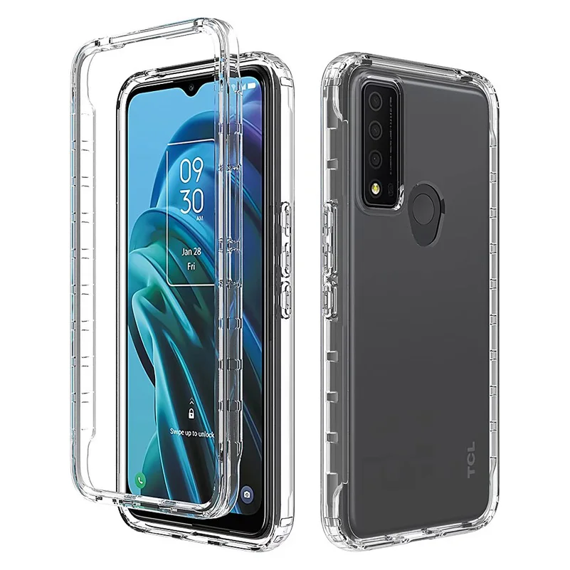 HD Crystal Clear Case for TCL 30 XE 5G 30XE 5G 20 XE 20XE Silicone Phone Back Bag PC Bumper 360 Full Hard Protect Cover