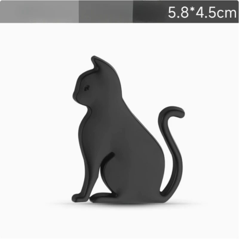 

3D металлическая наклейка на автомобиль - металлический клейкий значок с изображением кота, эмблема для универсальных автомобилей, мотоциклов и украшений