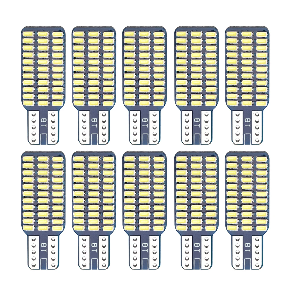 

10pcs T10 192 194 168 W5W LED Bulbs 3014 33SMD Car Tail Lights Dome Clearance Lamp 4300K 5000K Warm White White Ice Blue 12V