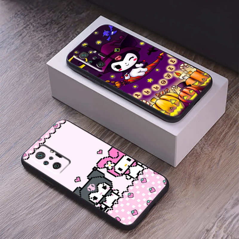 

Cartoon Hello Kitty Phone Case For Xiaomi Redmi 9 9T 9i 9AT 9A 9C 10S 10T 10 Pro MAX 5G Soft Liquid Silicon Funda