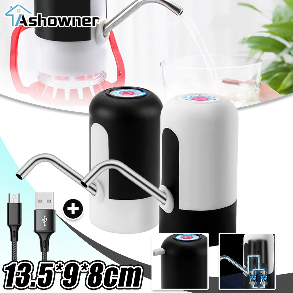 

Water Bottle Pump One Click Switch with USB Automatic Electric Water Dispenser Auto Switch Drinking Pump Dispenser Kitchen Tools