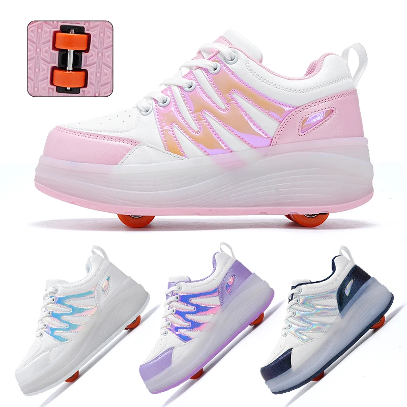 Детская спортивная обувь последний ролик skates водонепроницаемая с рисунком для