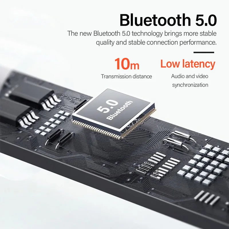 Фото Беспроводные наушники LP5, Bluetooth-наушники 5,0, Спортивная гарнитура с микрофоном, водонепроницаемая, работает со всеми смартфонами, музыкальные наушники №5