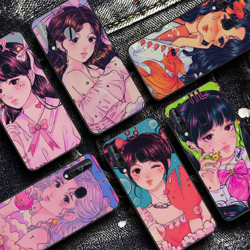 

Twelve constellation Phone Case for Samsung A51 01 50 71 21S 70 31 40 30 10 20 S E 11 91 A7 A8 2018