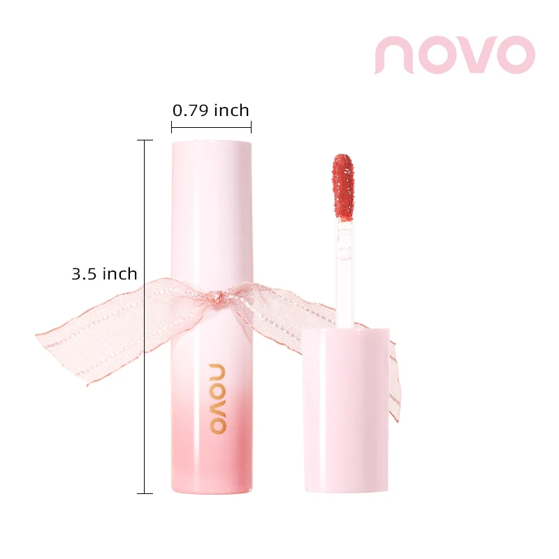 Novo Jelly Mirror Жидкая губная помада с антипригарным покрытием увлажняющая