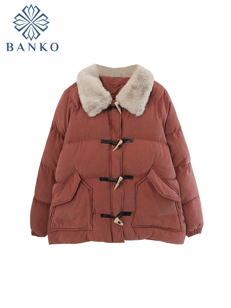 

Женский утепленный плиссированный пуховик в стиле пэчворк, Классическая Дамская парка в стиле ретро с отложным воротником, новинка зимы 2022,...