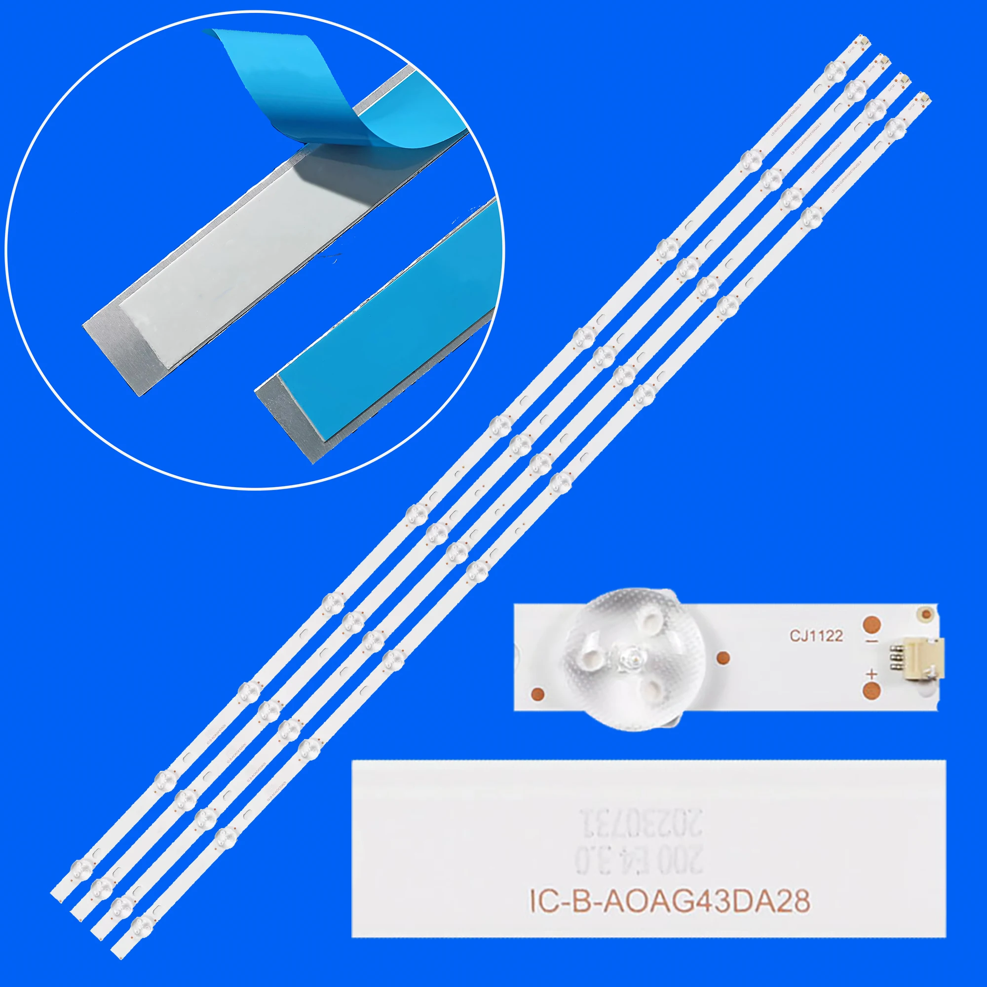 

Светодиодная лента для Philips 43PUS6504/12 43PUS6504/62 43PUS6554/12 43PUS7505/60 43PUS7555/12 43PFS6855/12 43PUS7505/12 43PUS7555