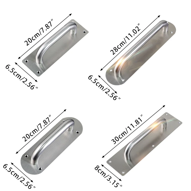 Ручки для раздвижных дверей нажимная пластина из нержавеющей стали сверхпрочная