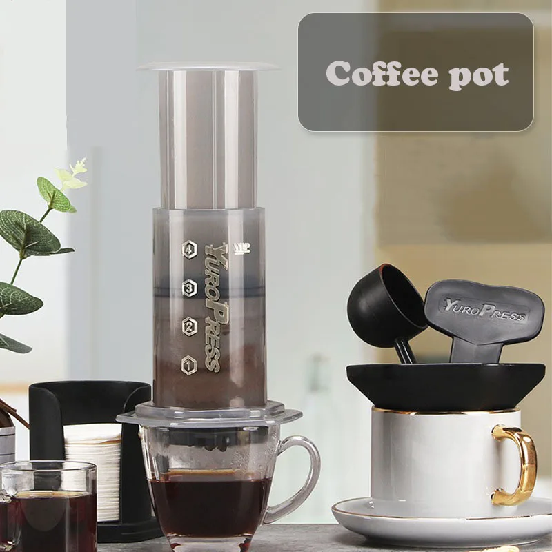 

French Press Teapot Brewer Hand Press Filter Cup Household French Press Teapot Brewer Cold Extract Teapot Hand Press Coffee Pot