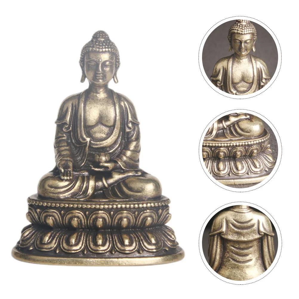 

Small Pocket Tabletop Decor Retro Statue Brass Craft Statues Shaped Figurine