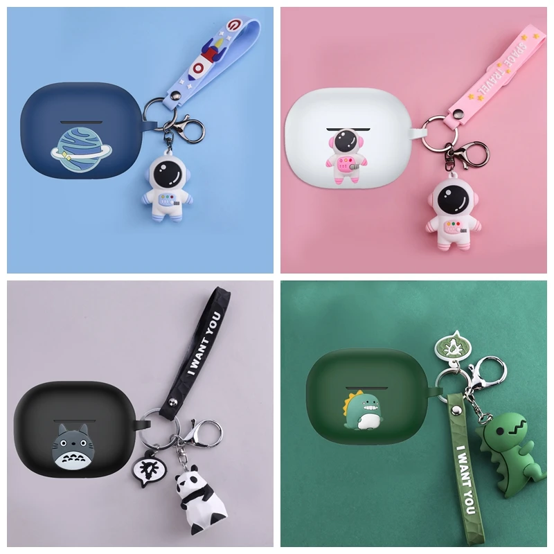 

For PHILIPS TAT2206 TWS Earphone Case Cartoon Dinosaur / Panda / Astronaut Silicone Protect Cover Accessories box