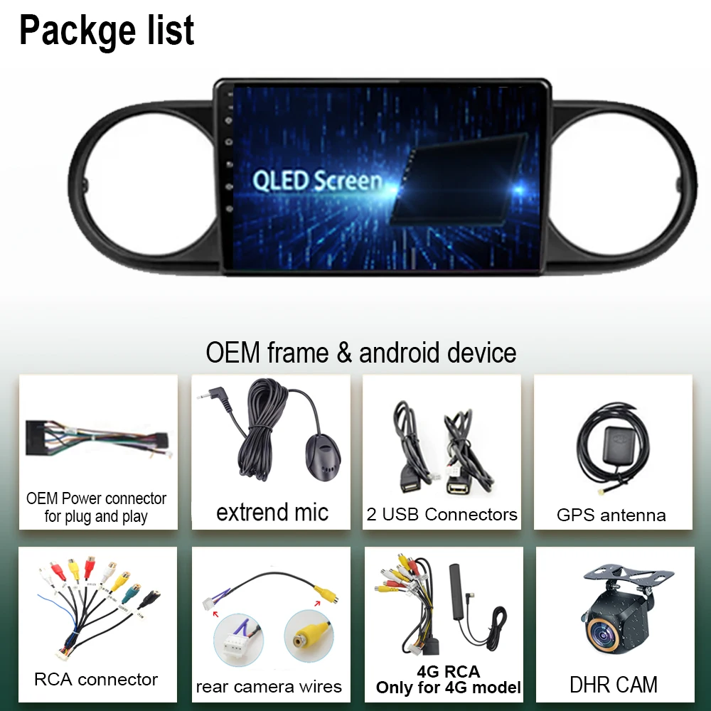 Для Toyota Corolla Rumion E150 2007 - 2016 Android 13 мультимедийный QLED-навигатор видео iPhone