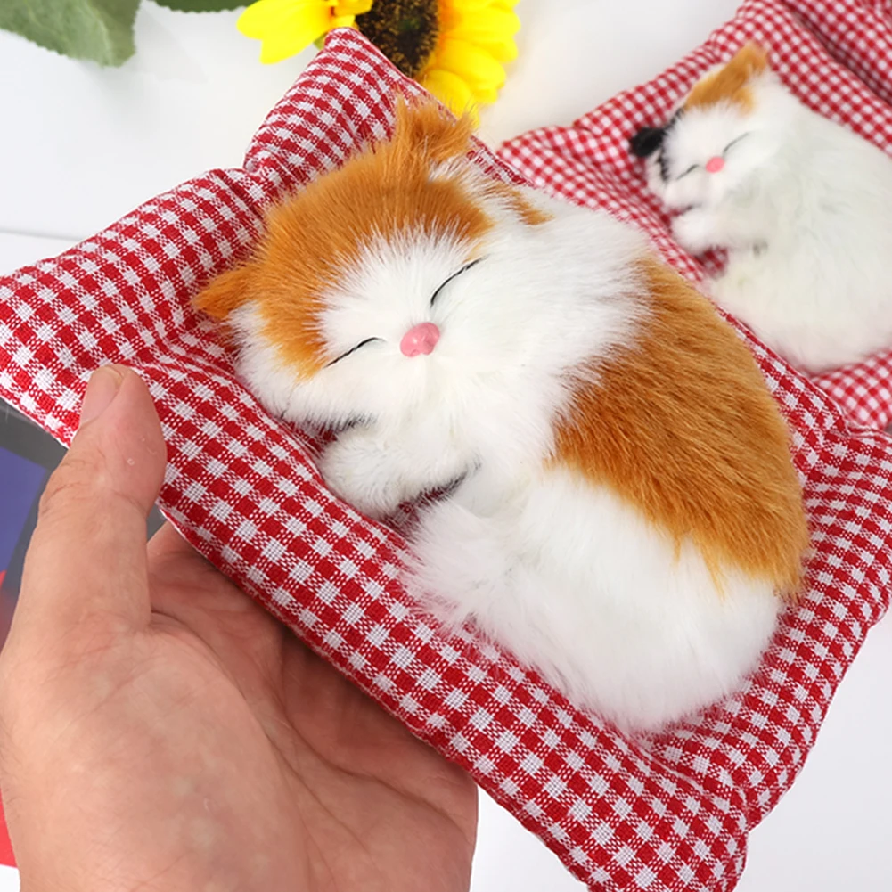 Имитация искусственных кошек креативное украшение Миниатюрная кошка яркий