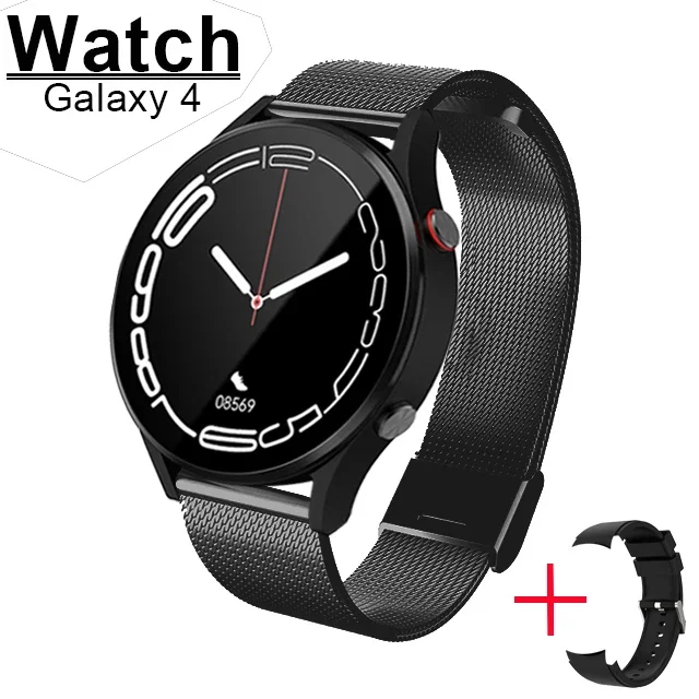 

2024 Смарт-часы для мужчин и женщин, часы Samsung Galaxy 4 с сенсорным экраном, водонепроницаемые, с регулировкой температуры тела, мужские часы с индивидуальным циферблатом