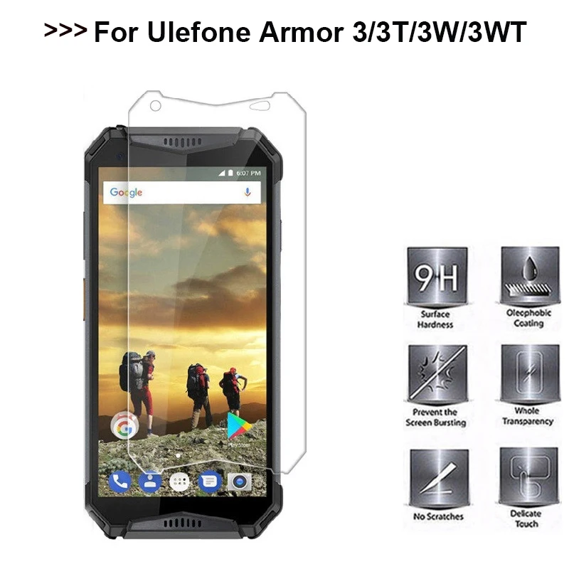 

Оригинальное 2.5D Закаленное стекло для Ulefone Armor 3 3T, защитная пленка, Взрывозащищенная защитная пленка для Ulefone Armor 3W 3WT