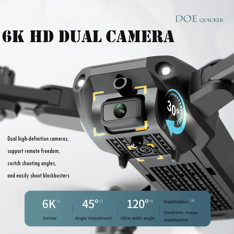 V23 HD Дрон Для Предотвращения Препятствий RC Самолет 6K UHD Крепление Камеры Вертолет