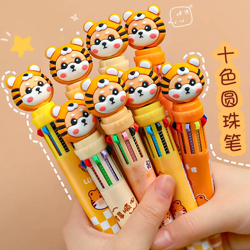 

Kawaii тигр мультфильм силикон 10 цветов женский школьный офис поставка подарок канцелярские товары Papelaria Escolar