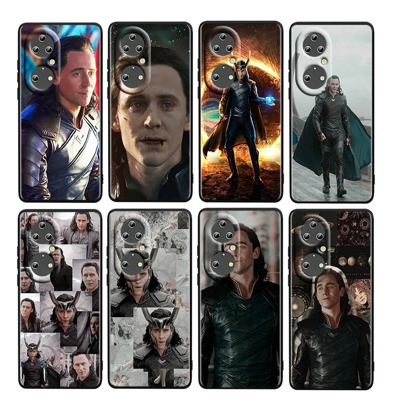 

Avengers Marvel Hero Loki For Huawei P50 P20 P30 P40 5G P10 Pro Lite E Plus P9 Lite Mini TPU Soft Black Phone Case Fundas Cover