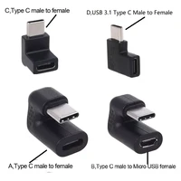 right angle 90 degree usb 3 1 type c male to female usb c converter adapter for cellphone tablet laptop usb c charger x6hb