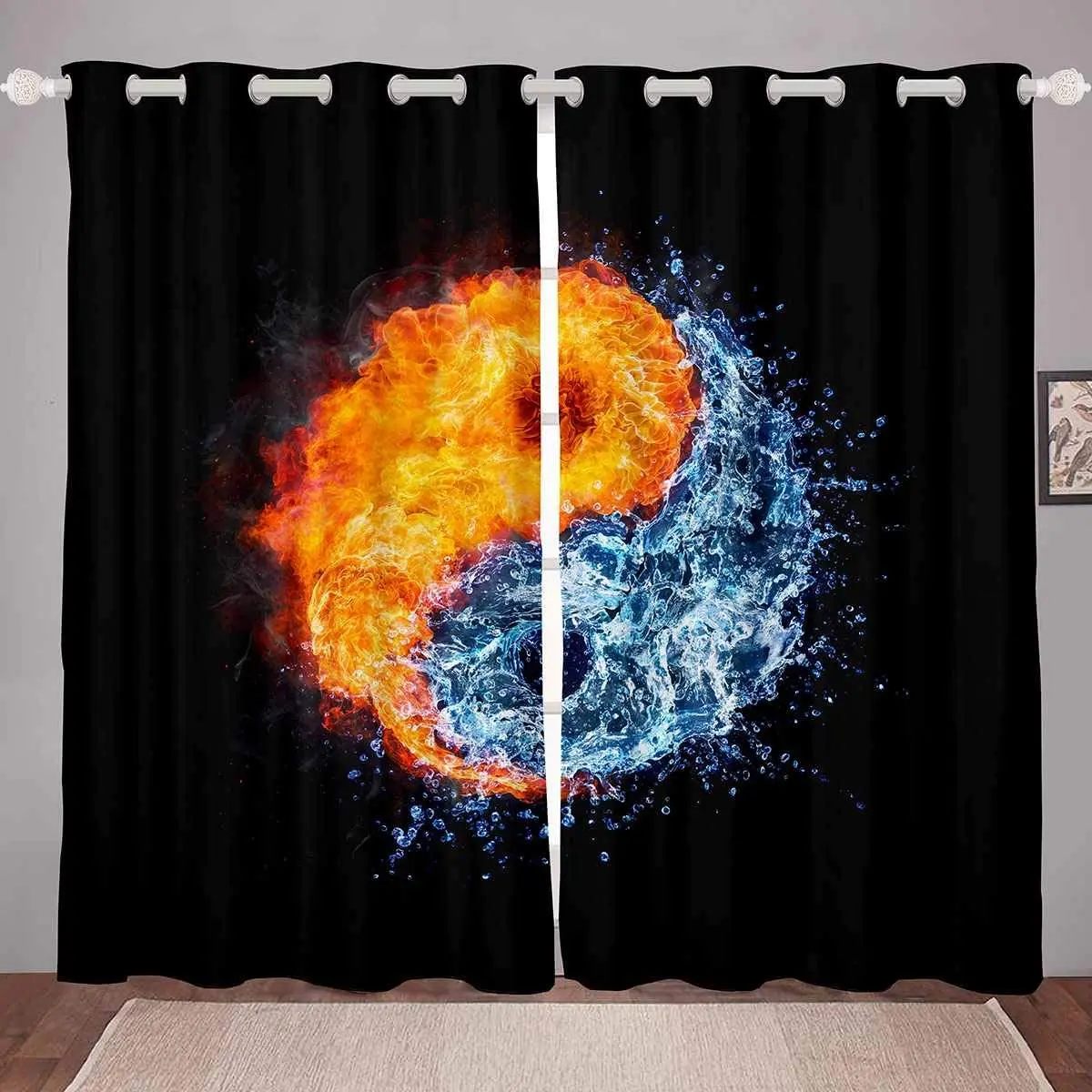 Оконные шторы в стиле бохо с мандалой для спальни гостиной занавески Стиле